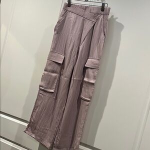 Lavender wide leg  Cargo Pants
